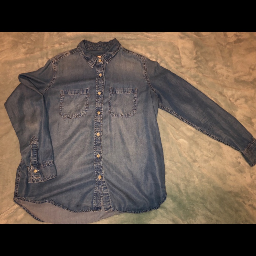 Denim flannel